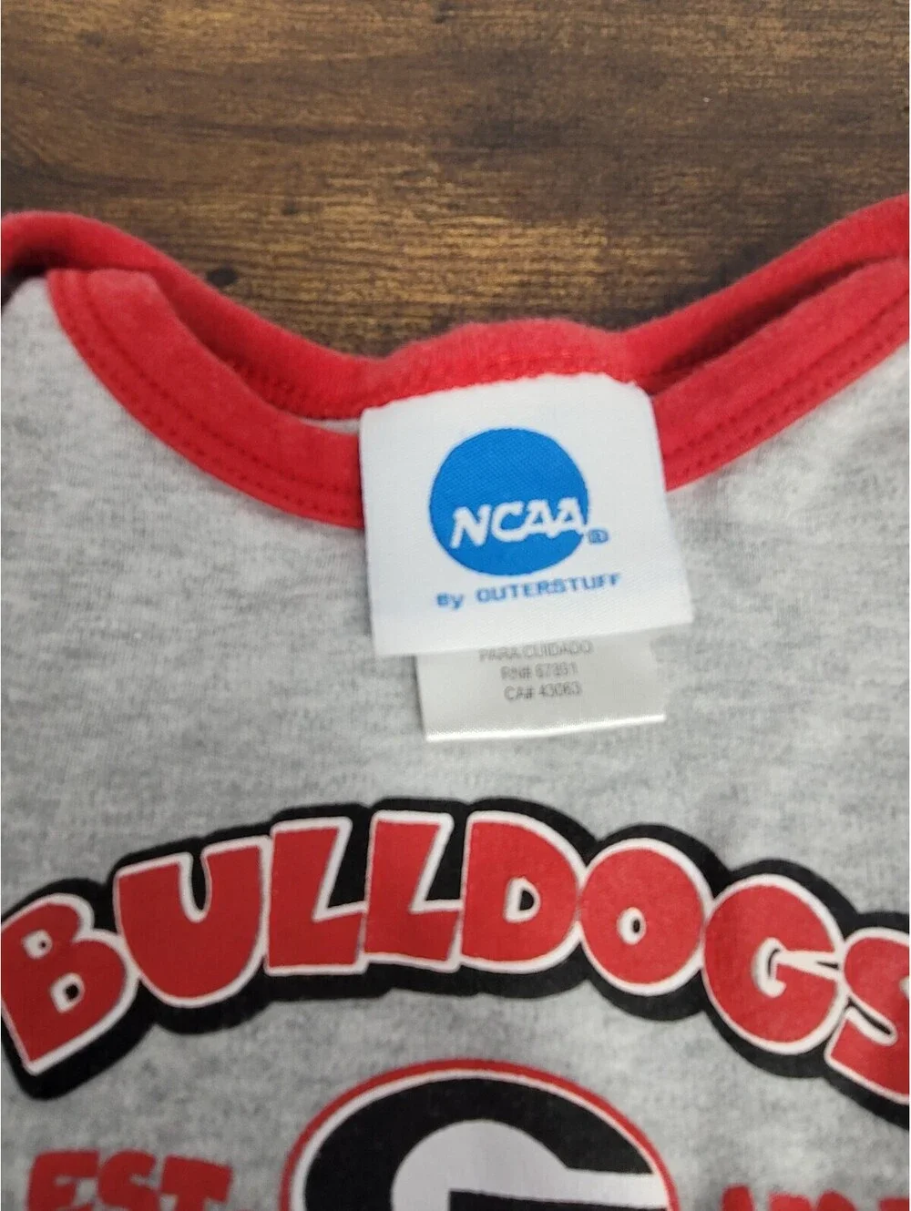 Georgia Bulldogs Baby Bodysuit and Pants Set 0-3 Months